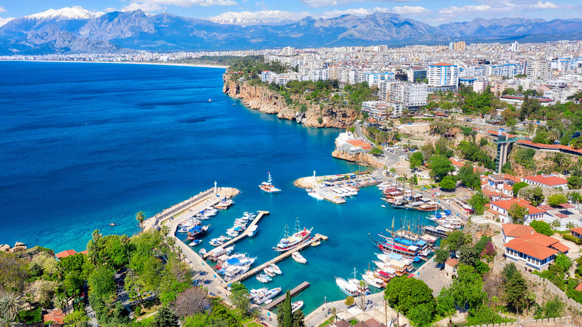 Antalya Harbor, Turkey, taken in April 2019