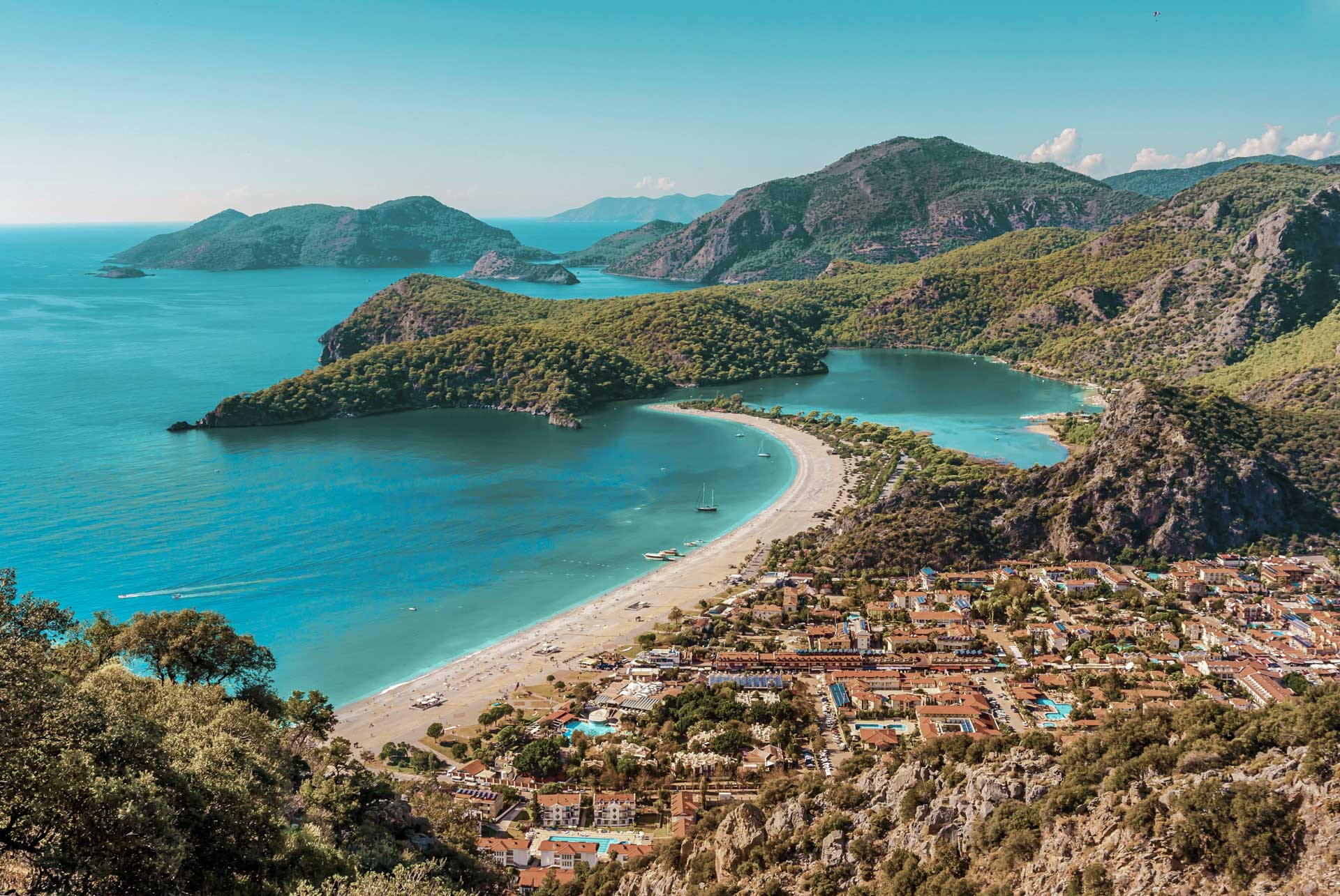oludeniz beach and lagoon Turkey